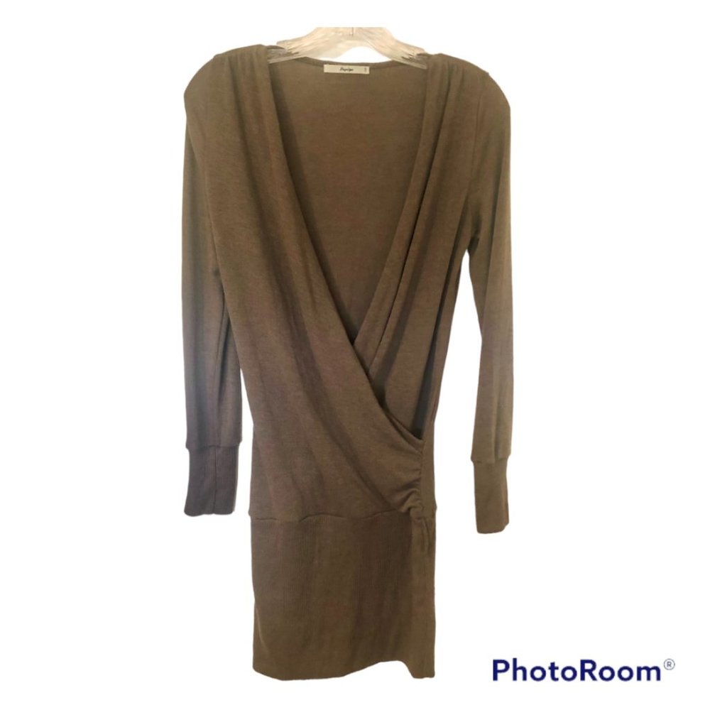 Papaya Brown Super Comfy knit Sweater Dress/Tunic Neutral
